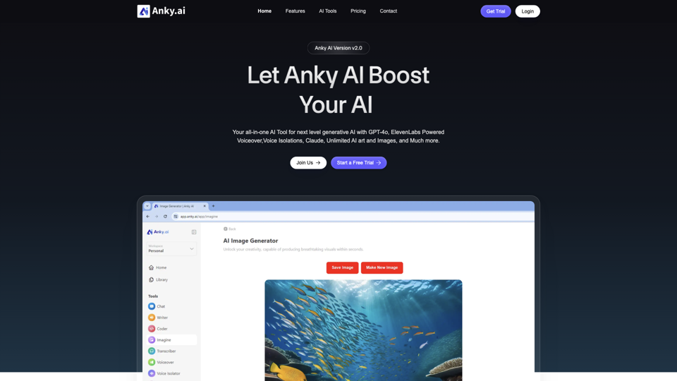 Anky AI: Affordable AI Solutions | Copywriting, Chatbots, Image Generation &amp; More