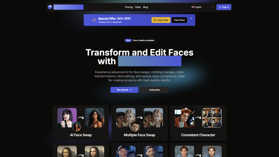 AI Face Studio - Outils de Transformation et Édition Faciales par IA