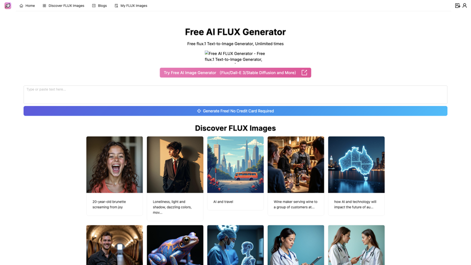 Home | Free AI FLUX Generator