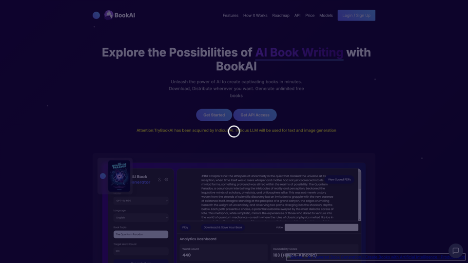 BookAI: Revolutionary AI-Powered Book Generation | Create Professional
      Books in Minutes