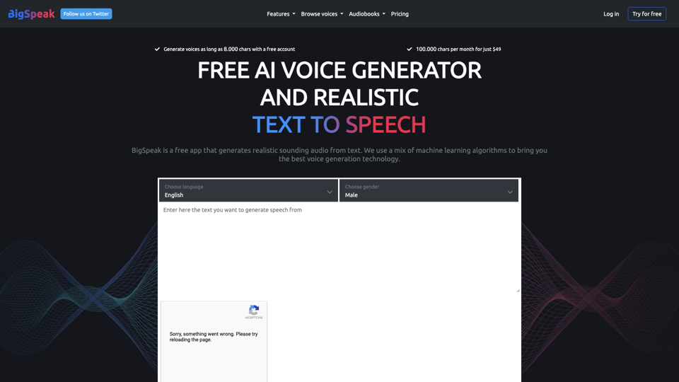 AI Text to Voice &amp; Text to Speech Free Software