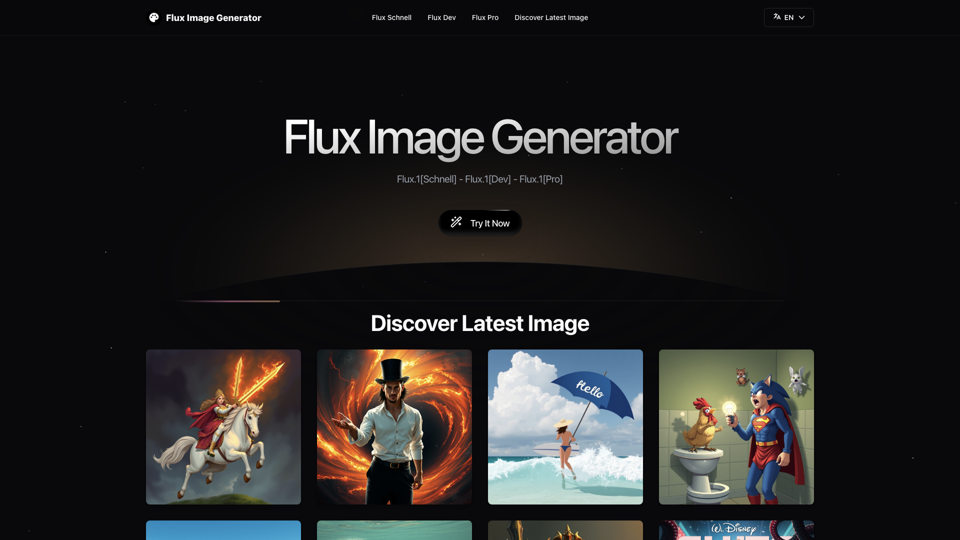 Generador de Imágenes de Flujo en Línea Gratuito - Black Forest Labs Flux.1