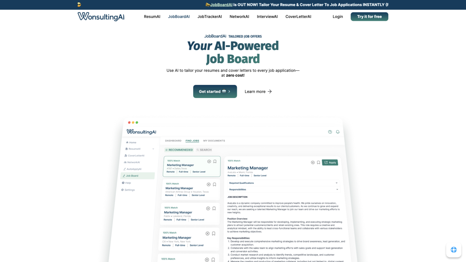 WonsultingAI - JobBoardAI