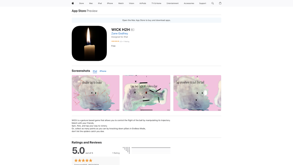 WICK H2H sur l'App Store