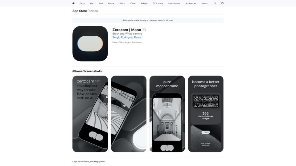 Zerocam | Mono в App Store