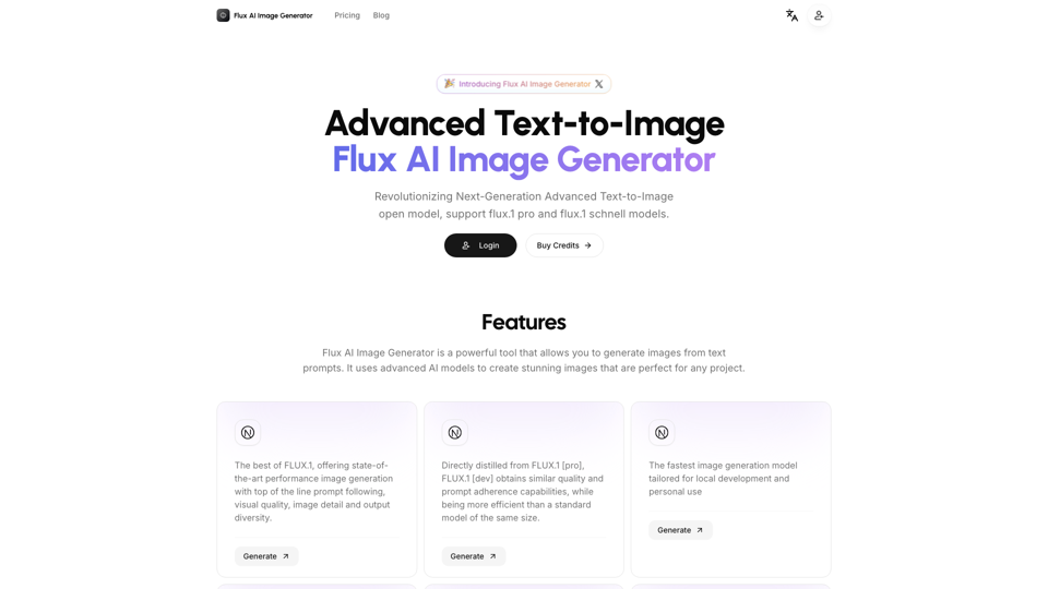 Flux AI 圖像生成器