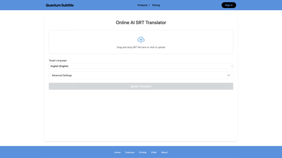 Traducción de subtítulos en línea - Editor de subtítulos de Quantum AI