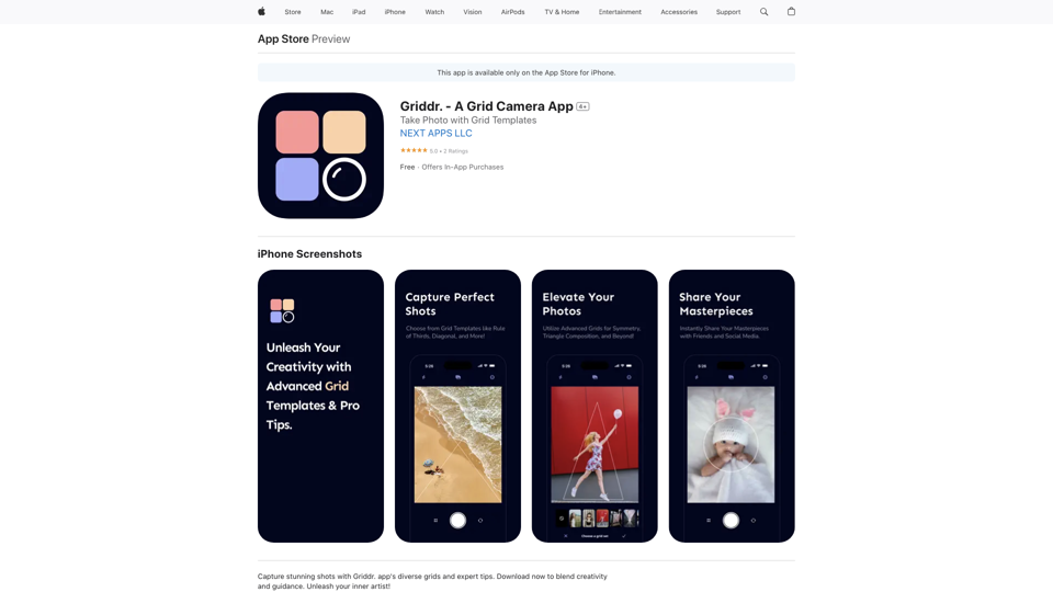 Griddr. - A Grid Camera App on the App&nbsp;Store