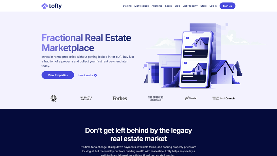 Fractional Real Estate Marketplace | Lofty