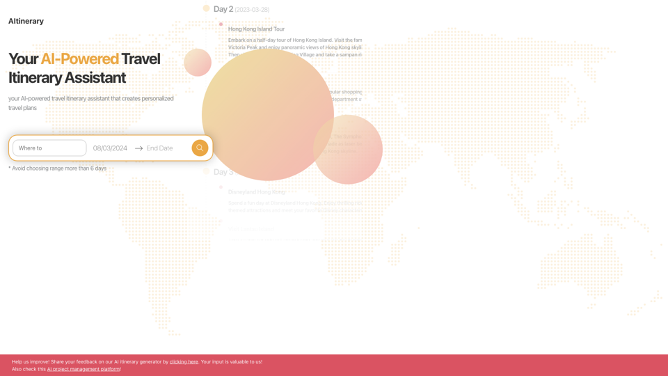 AItinerary | AI-Powered Travel Itinerary Assistant