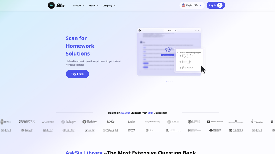 Asksia AI - Your Personal Tutor AI | Best Homework Helper!