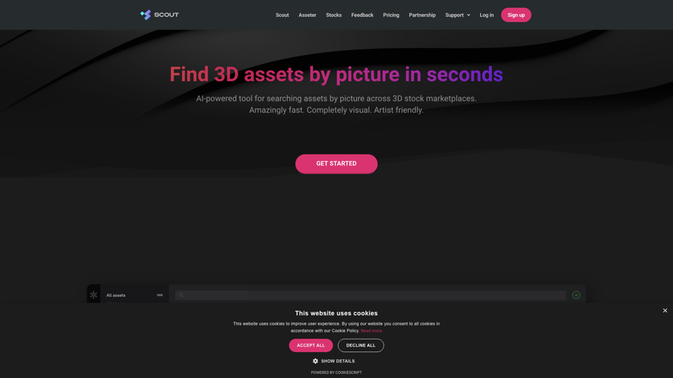 Scout by Asseter.AI - Find 3D models by picture in seconds