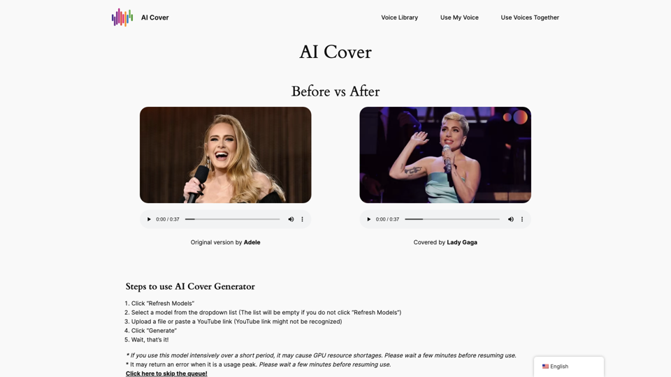 AI Cover Generator - Create Best AI Song Covers, 100% Free