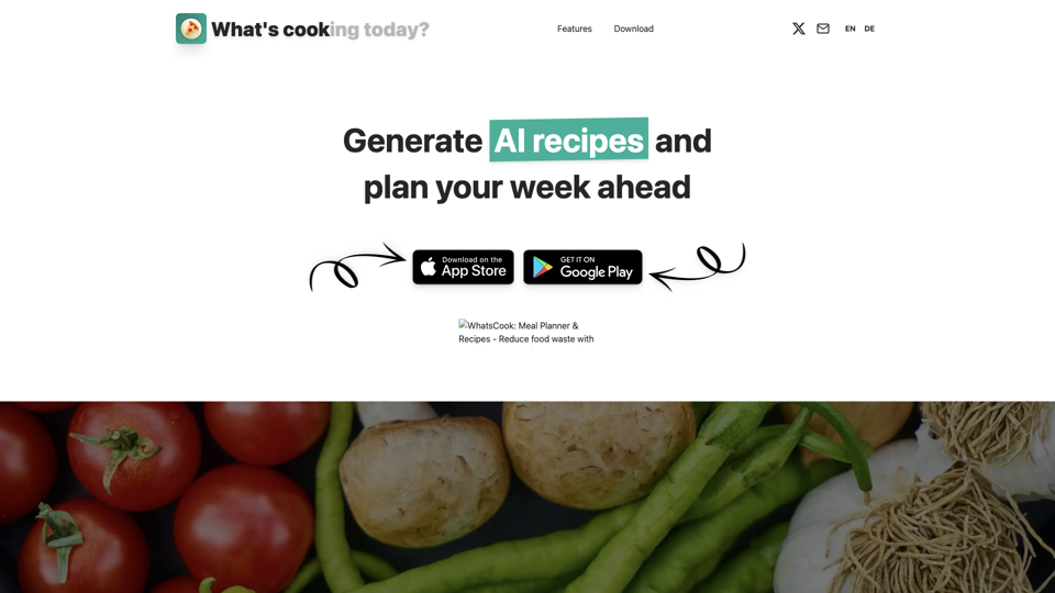 What's Cooking - Meal Plan