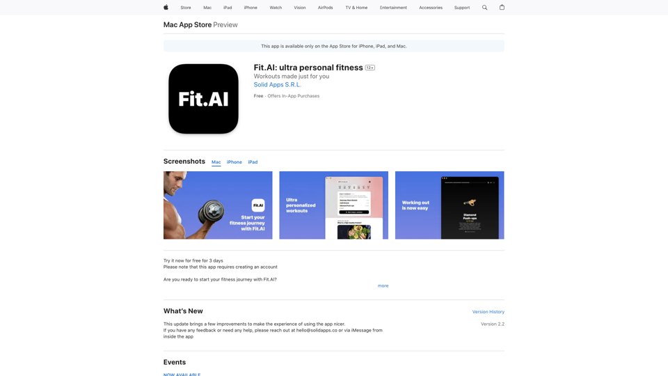 Fit.AI: ultra personal fitness on the App&nbsp;Store