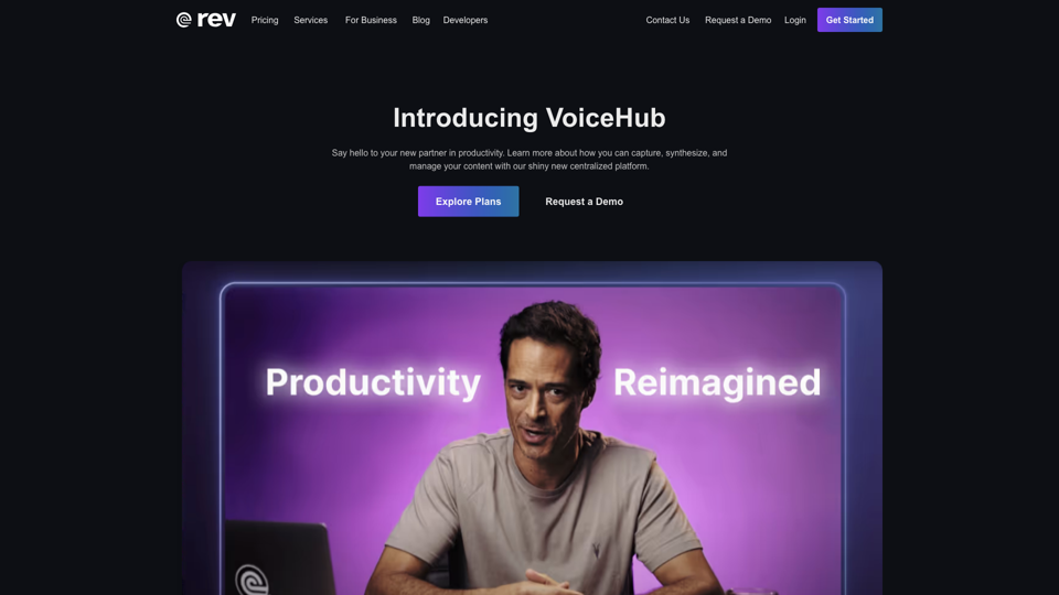 VoiceHub — Your Productivity BFF | Rev