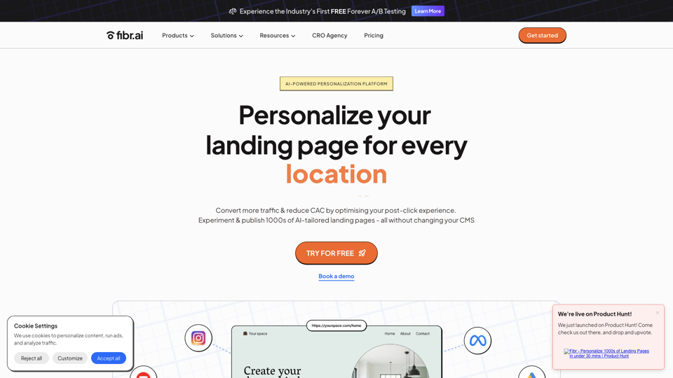 Fibr AI- Personalize your Landing Page for Every Ad