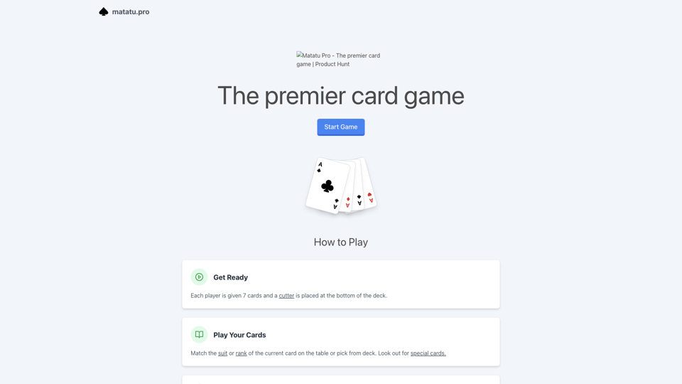 Matatu Pro - The premier card game