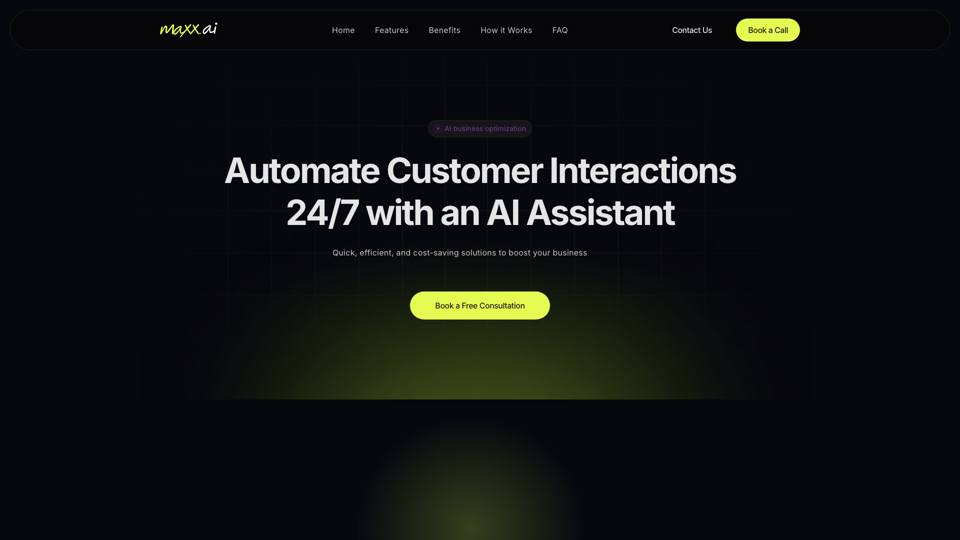 maxx.ai – AI Assistant Integration for 24/7 Customer Support