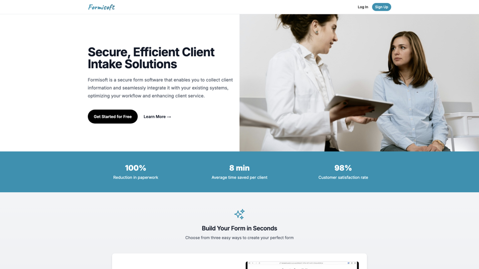 Formisoft - Easy Client Intake Forms for Your Business