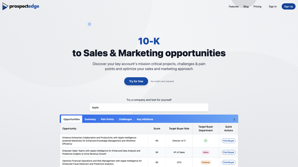 ProspectEdge: AI-Powered Sales Insights for B2B Teams