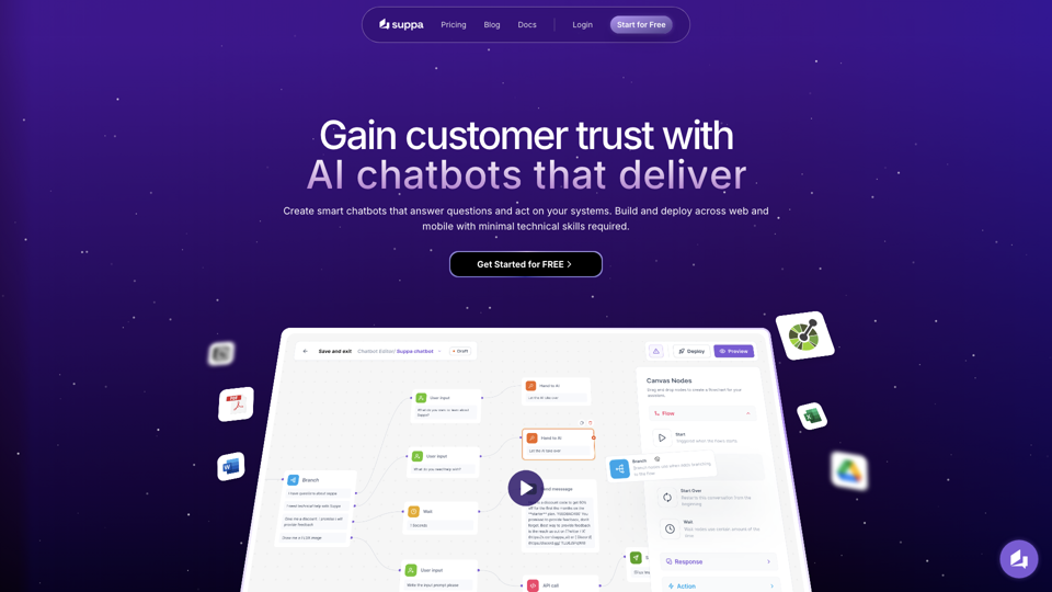 Suppa - Gana la confianza de tus clientes con chatbots de IA que cumplen