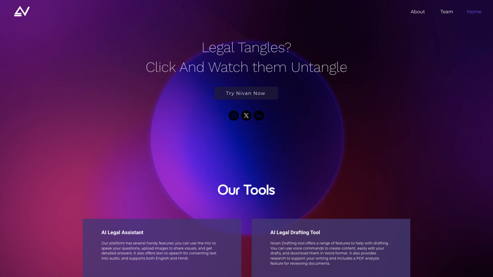 Nivan  | AI Legal Assistant